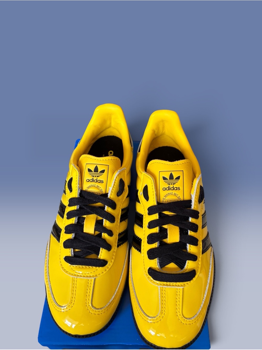 adidas Samba OG Women Size 5 Yellow/Core Black/Silver Metallic Brand New